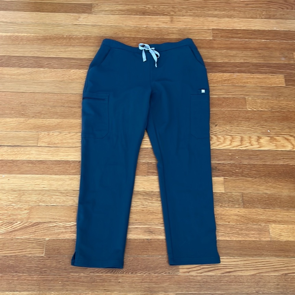 women's Dark Harbor Yola Petite Skinny Scrub Pants - M - Petite / Dark Harbor